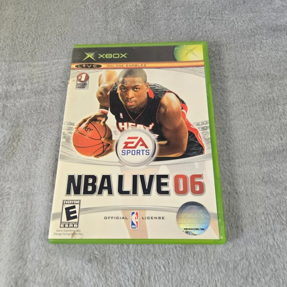 NBA Live 06 Microsoft Xbox EA Sports Basketball Game Dwyane Wade CIB Tested